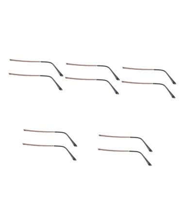 Ultechnovo sunglasses metal buckles 5 pairs of glasses legs Black glasses legs Metal glasses arm legs glasses spare parts frame bracket replacement glasses legs metal pressure buttons glasses coffee sex5st 14x3cmx5pcs