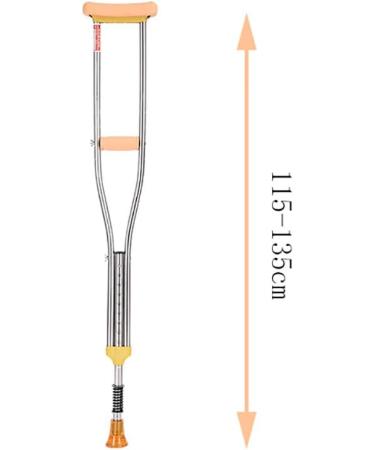 LINYUES Crutches for Adults Underarm Handicapped Crutches/Canes for Disabled Persons with Free Retractable Springs Adjustable Range 115-150 Cm Great for Travel or Work Enda -1 - Buy Online on GoSupps.com