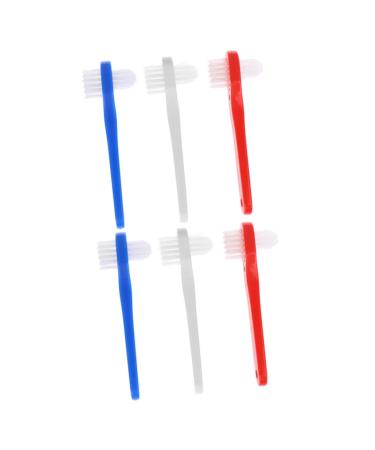 Healeved 6 STK toothbrush cleaning accessories remove spots on both sides of plastic cleaning brush false dental care tools.