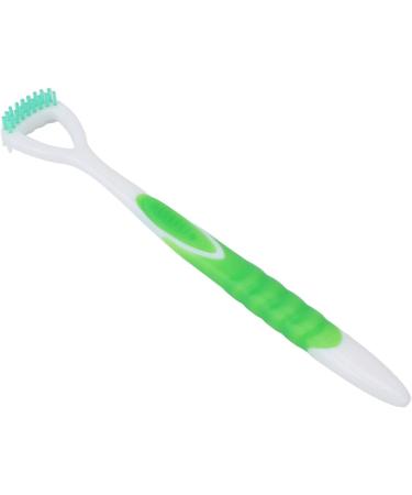 Verdant Touch Tongue Brush - Flexible Long Handle Tongue Scraper for Oral Health - Green Tongue Cleaner Tool - Buy Online on GoSupps.com