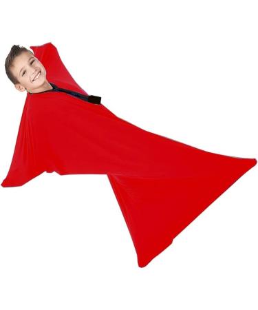 WGUST Sensory Sock Body Sock Dynamic Movement Toys Updated Version Suitable Age 3-18 Years Old Adults for Autistic and Sensory Processing Disorders 6 Colours to Choose from (Color : Red Size : L/La L/Large-71*142cm Red