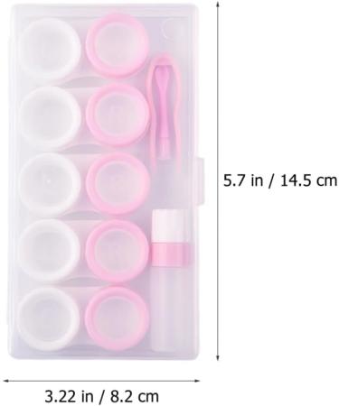 Healeved 6 Set Storage Box for Colored Contact Lenses | Contact Lens Case & Housing Kit | International Shipping Available - Buy Online on GoSupps.com