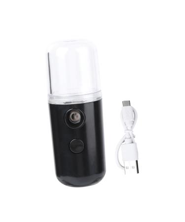 CANIGHT 1pc Portable Humidifier Hand Facial Mister Essential Oil Humidifiers Portable Diffuser Black Plastic
