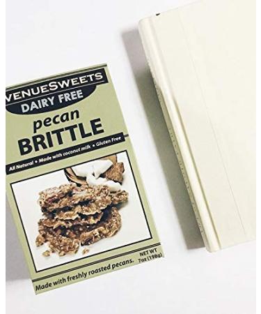 AvenueSweets Vegan Nut Brittle - 7 oz Dairy Free Pecan Treat | Handcrafted Old Fashioned Confection - Buy Online on GoSupps.com