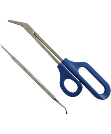 minkissy Nail File 2 Sets Limas De U as Stainless Steel Silver Color Grooming Kit Manicure Kit Long Handle Daily Life Everyday Dal for a Friend Nail Pregnant Woman Commodity - Buy Online on GoSupps.com