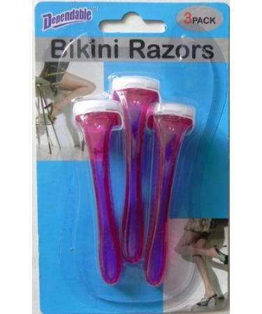 Bikini Razors 2 Pack - 6 Pieces for Brazilian Shave | Women's Personal Bikini Shaver Set - Buy Online on GoSupps.com