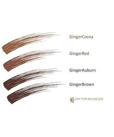 Just for Redheads Mascara Naturelle Series (Ginger Auburn) - Hypoallergenic, Cruelty-Free - 1 Pack (11g) - Color Enhance Blonde/Pale Lashes - Made in USA - Buy Online on GoSupps.com