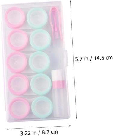 Shop Solustre Contact Lens Storage Box - Compact Colored Contact Lens Holder & Case for Eye Care - Buy Online on GoSupps.com