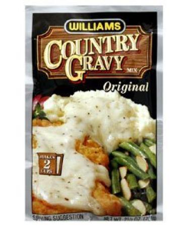 Williams Country Gravy Variety Bundle - 2-Pack Sausage Flavored Mix + 2-Pack Original + 2-Pack Brown Mix - 2.5 oz & 1 oz - Buy Online on GoSupps.com