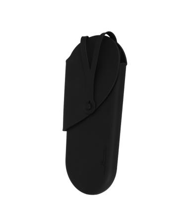 FOMIYES Curling Iron Storage Bag Hair Styling Bag Hair Iron Pouch Reusable Curling Iron Bag Storage Organizer Silicone Curling Iron Bag Anti-scald Curling Iron Bag Travel Storage Bag 29.50X13.50X2.00CM Black