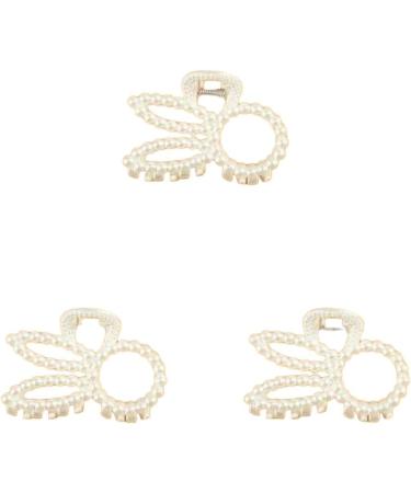 New 2025 1/3Pcs Luxury Trendy Big Pearls Acrylic Hair Claw Clips Round Pearl Makeup Hair Styling Barrettes For Women Hair Accessories Jewelry Fashion Accessories Creative Gift - Buy Online on GoSupps.com