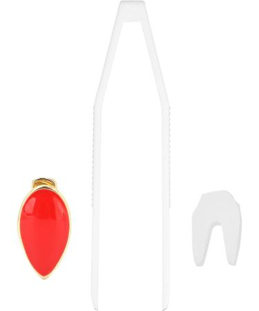 Verdant Touch Hip Hop Teeth - Removable Red Halloween Dentures for Cosplay & Parties | International Shipping - Buy Online on GoSupps.com