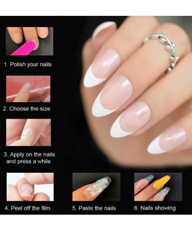 iMABC Medium Oval Glossy Blood Red Press on False Nails - Salon Quality Reusable Faux Ongles for Women & Girls - Buy Online on GoSupps.com