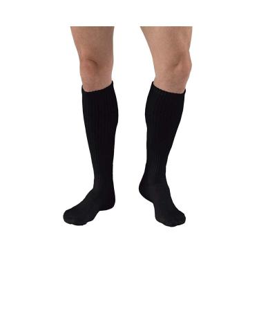 JOBST SensiFoot Diabetic Compression Socks 8-15 mmHg Knee High Closed Toe Large Black