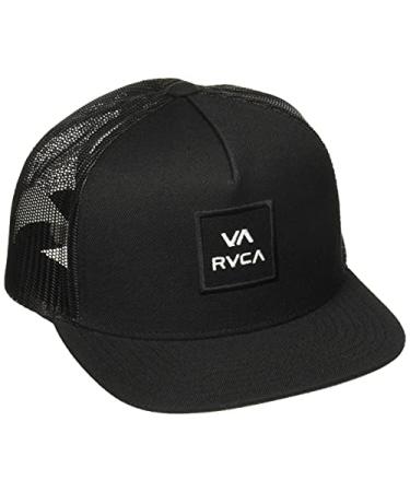 RVCA Boys' Va All The Way Trucker Hat One Size Black/White