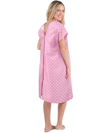 Abiha Labor and Delivery Gown - Short Pink Maternity Nightgown for Hospital Nursing - Buy Online on GoSupps.com
