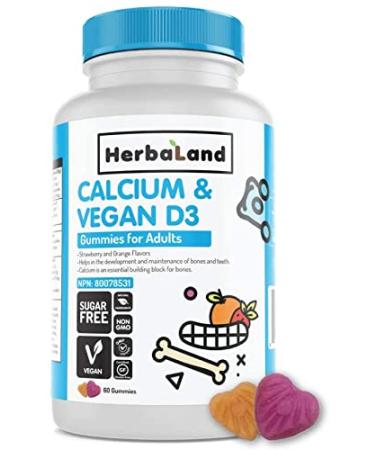 HERBALAND Vitamin D3 & Calcium Adult Gummies 60 Count 60 CT