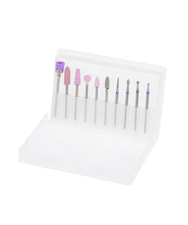 minkissy File Drill Bit Acrylic Nail Drill Manicure Drill Bits for Nails Acrylic Nail Drill Bits Nail File Drill Bits Electrical Tools Carbide Drill Bit Nail Drill Tool Clean Drill Set Size 1 Picture 1