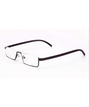 Kokobin Reading Glasses (2 Pack) - Ultra-Light TR90 Half Glasses with Metal Frame +3.5 Diopters Stylish Lightweight Reading Aid for Men & Women Includes Glasses Case - Black & Brown - Buy Online on GoSupps.com