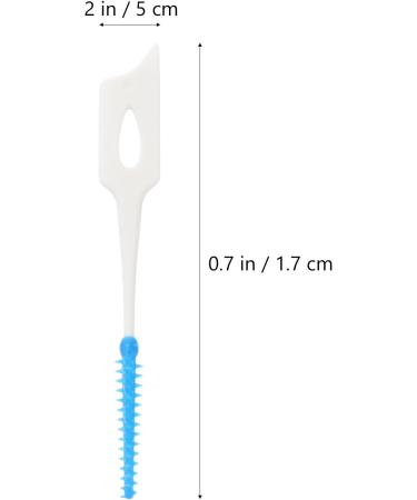 SUPVOX Interdental Brushes Dental Floss Sticks 160pcs - Portable Oral Tooth Clean (Blue) - Buy Online on GoSupps.com