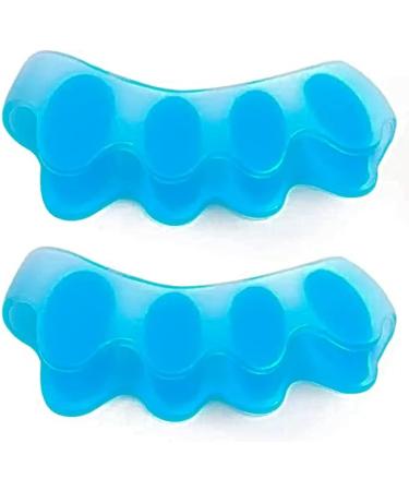Toe Separators and Correctors for Men and Women - Bunion Pads, Yoga Toes, Hammer Toe Corrector (Blue) - Buy Online on GoSupps.com