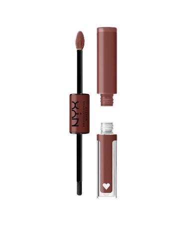 NYX PROFESSIONAL MAKEUP Shine Loud  Long-Lasting Liquid Lipstick with Clear Lip Gloss - Boundary Pusher (Warm Brown) 06 Boundary Pusher - Buy Online on GoSupps.com