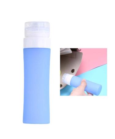 Beavorty silicone travel containers Silicone liquid Bottle shampoo travel container foaming soap dispenser Refillable Tube travel shampoo bottle shampoo dispenser bottle lotion Disposable medium Blue