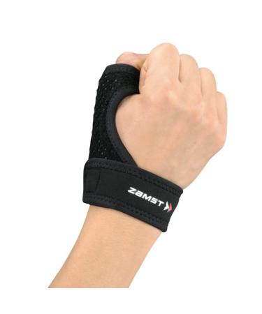 Zamst Thumb Guard - Lightweight Sports Thumb Brace for Sprains | Ideal for Baseball Soccer Basketball Football - Black Small - Buy Online on GoSupps.com