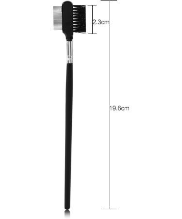 Brrnoo Makeup Brush Brow Brush Eyelash Eyebrow Brush Comb Wood Handle Double Head Extension Metal Steel Makeup - Buy Online on GoSupps.com