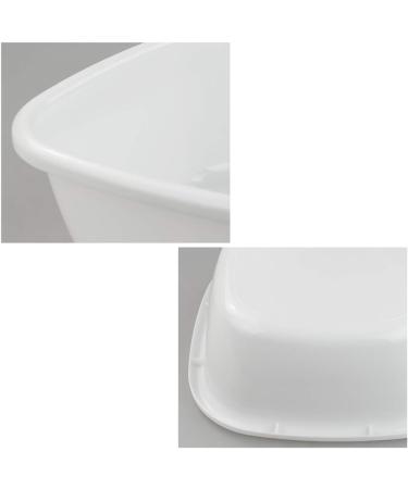 Yarebest 12 Quart Plastic Basin Set of 4 Wash Bin Dishpan White - Buy Online on GoSupps.com