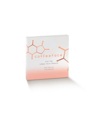 Coffeeface Anti-Aging Moisture Pads with Exfoliation and Hydration | 3-in-1 Textured Skin Treatment | Hypoallergenic for All Skin Types | 8 Count |