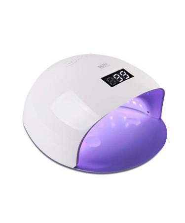 UV LED Nail Lamp  Vanshi 48W Nail Dryer Light with 24 LEDs  Sensor/Timer Setting  LCD Display  Nail Curing Lamp for All Manicure Gel Nail Polish  Home and Salon