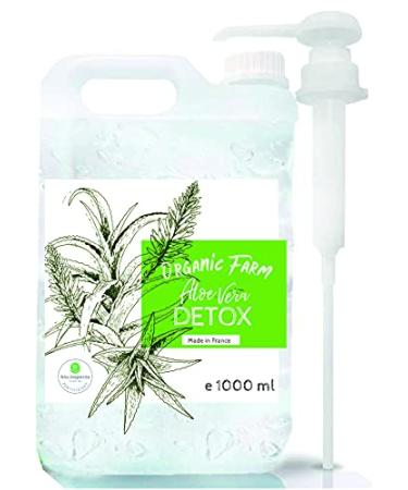 O l na Aloe vera Liquid moisturizer for skin anti-aging face toner soothing and refreshing hair care homemade cosmetics - 1000 ml 1 l