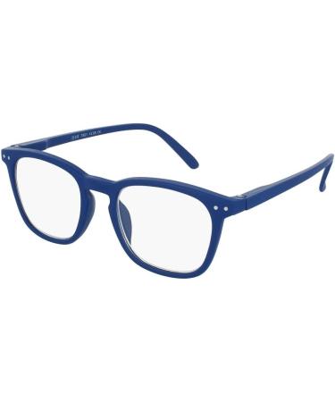 Silac Reading Glasses Unisex - Rectangular +3.00 Diopter - Light Durable & Comfortable - Blue Rubber 7501 for Men & Women - Buy Online on GoSupps.com