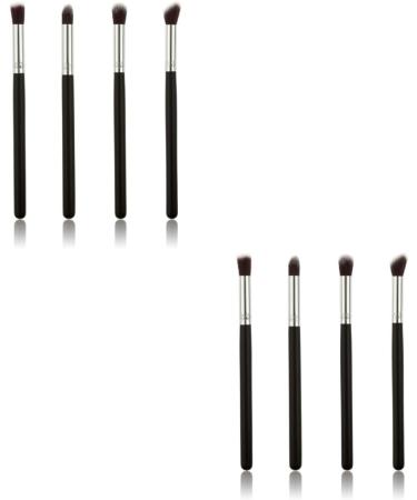 Healeved 8 Pcs Eye Make-up Brush Kit Theive Cosmetics Eye Shadow Brushes Makeup Tool Lip Scrubber Brush Black - Buy Online on GoSupps.com