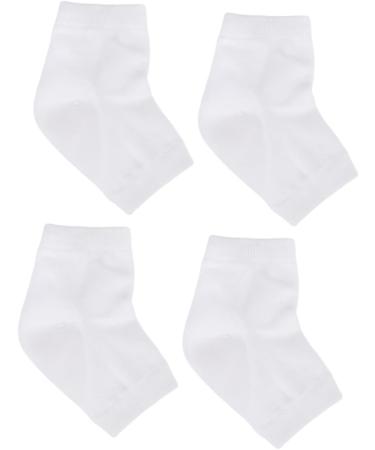 Healeved 6 Pairs Moisturizing Gel Socks Gel Heel Sleeves Toeless Spa Socks Foot Moisturizer Socks Moisturising Foot Socks Ankle Socks White Men and Women Anti Cracked Feet Casual Socks - Buy Online on GoSupps.com
