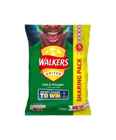 Walkers Walkers Salt and Vinegar Crisps (6 x 175 g)