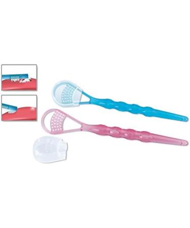 Miradent Tong-Clin de Luxe Tongue Cleaner - Blue Transparent 6-Pack | Effective Oral Hygiene | International Shipping - Buy Online on GoSupps.com