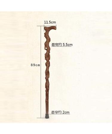 Canes Crutches Wood Cane-35 Natural Wood Walking Stick - Handcrafted Wooden Offset Cane for Men or Women Handmade Smooth Sailing - Buy Online on GoSupps.com