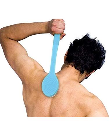 CYBER WEEK TopNotch Long Handle Bath Brush Premium Back Brush for Shower & Bath | International Shipping Available - Buy Online on GoSupps.com
