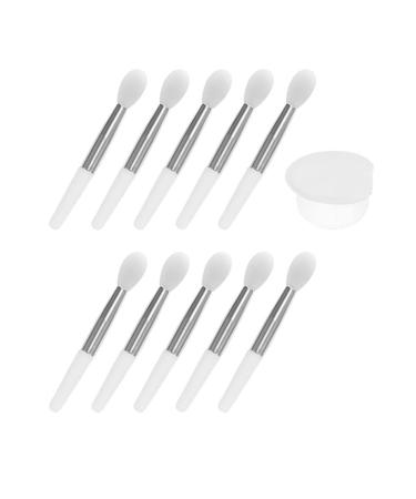 FRCOLOR Silicone Lip Brush Set - 4 Pcs Exfoliating Lip Scrub & Balm Applicator - White Lip Gloss Makeup Tools for Travel - Buy Online on GoSupps.com