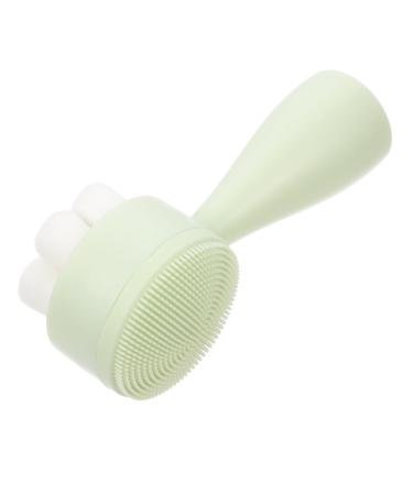 Housoutil Face Brush Silicone Facial Household Exfoliating Brush Silicone Face Manual Facial Face Washing Brush Facial Brush Rack Skin Portable Cleansing Brush Silica Gel