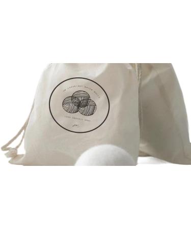 Eco-Friendly Reusable Handmade Wool Dryer Balls - Natural Fabric Softener Set of 3 - Buy Online on GoSupps.com