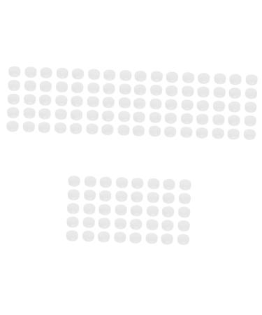 Doitool 120 pcs anti-slip cover for glasses slipproof silicone handles silicone glasses loading mats glasses bone tools silicone glasses around glasses covers Waetter Weiels white 1.4x0.6x0.3cmx3pcs whitex3stk