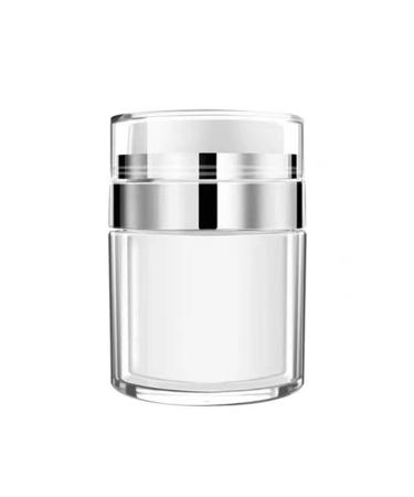 Airless Pump Jars Refillable Airless Travel Lotion Jar With Lid New Empty Airless Cosmetic Container for Thick Moisturizer Skincare Cream White