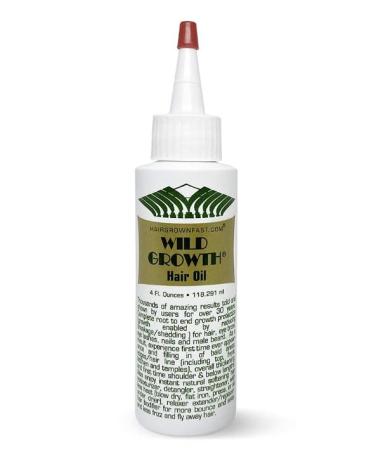 Wild Growth Hair Oil 4 oz - 1 Bottle Green 4 Fl Oz (Pack of 1)