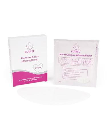 Elanee Menstrual Heat Patch - 12 Hours of Soothing Warmth & Relaxation | Skin-Friendly Oxygen Activated - 2 Pieces (734-00) - Ideal for Period Relief - Buy Online on GoSupps.com