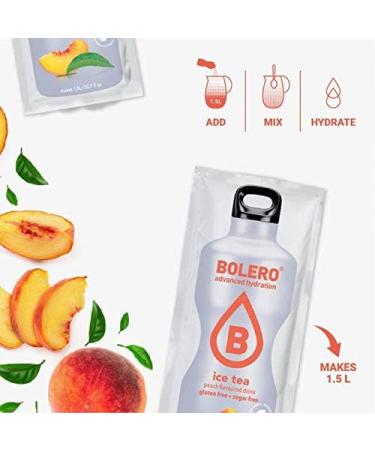 Bolero Ice Tea Peach - 12 Pieces (108g Pack) | No Deposit | Refreshing International Shipping - Buy Online on GoSupps.com