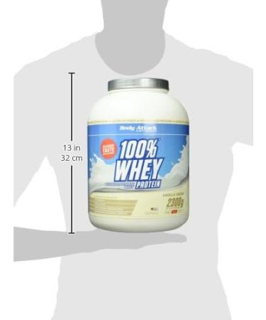 Body Attack 100% Whey Protein Vanilla - 2300g | Premium Protein Powder for Muscle Growth & Recovery - International Shipping Available - Buy Online on GoSupps.com