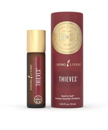 Buy Young Living Thieves Roll-On 10ml | Pre-Diluted Essential Oil Blend | Clove Lemon Cinnamon & Eucalyptus for On-the-Go Use | Shop Internationally - Buy Online on GoSupps.com